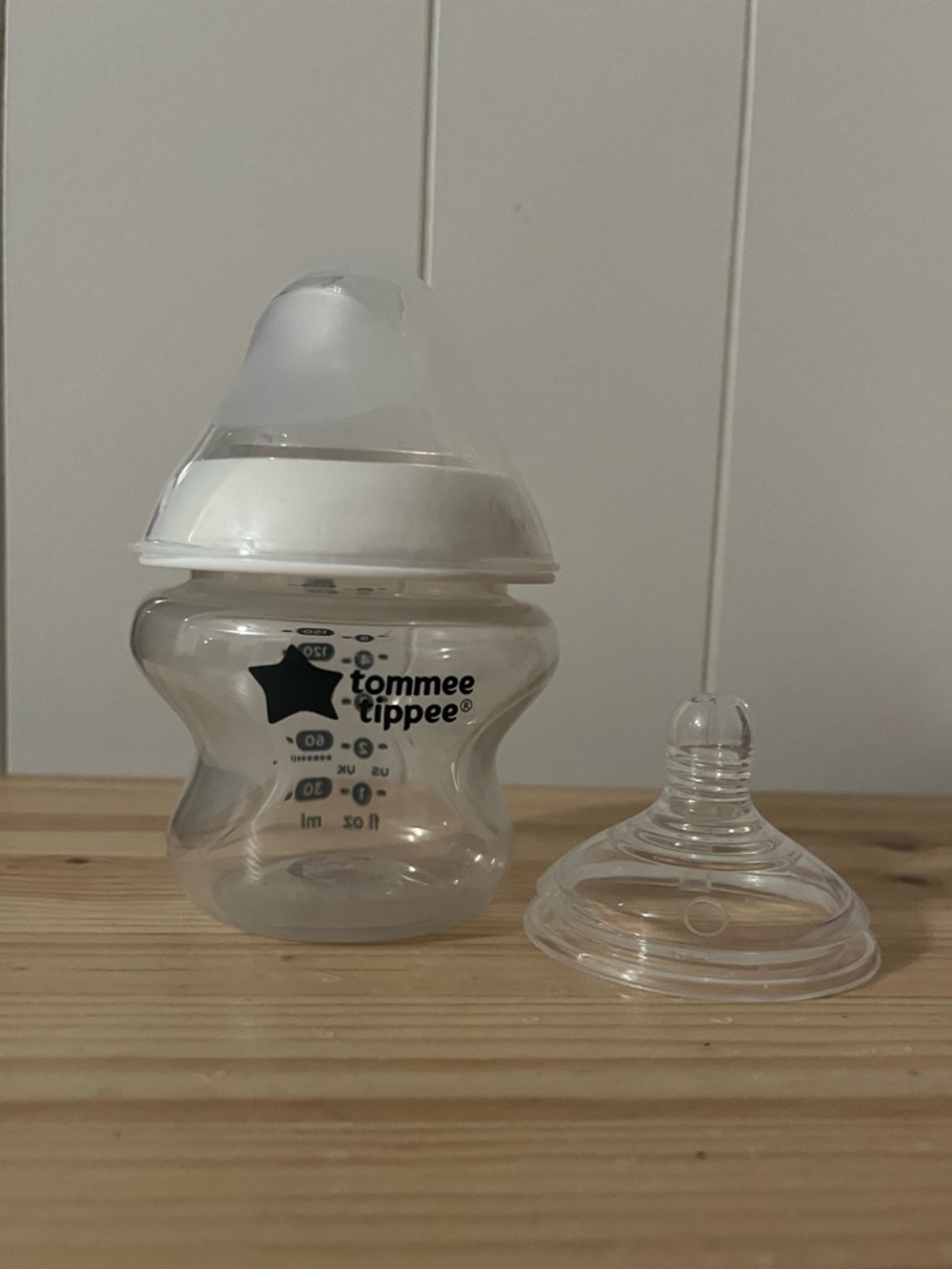 Timmee Tippee Baby Bottle with Stage 0 and 1 Nipples